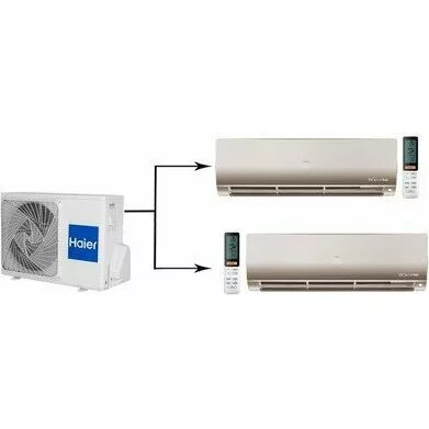 Мульти сплит система на 2 комнаты HAIER 2U40S2SM1FA/AS25S2SF1FA-G/AS35S2SF1FA-G