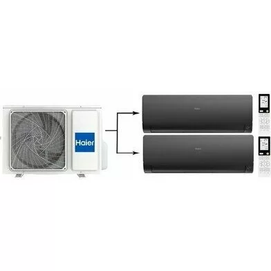 Мульти сплит система на 2 комнаты HAIER 2U40S2SM1FA/AS25S2SF2FA-B*2шт