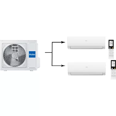 Мульти сплит система на 2 комнаты HAIER 2U50S2SM1FA-3/AS25S2SF2FA-W/AS50S2SF2FA-W Мульти сплит система на 2 комнаты HAIER 2U50S2SM1FA-3/AS25S2SF2FA-W/AS50S2SF2FA-W