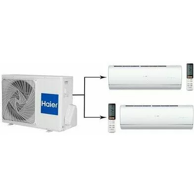 Мульти сплит система на 2 комнаты HAIER 2U50S2SM1FA-3/AS25S2SJ1FA-W*2шт
