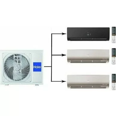 Мульти сплит система на 3 комнаты HAIER 3U70S2SR5FA/AS25S2SF2FA-B/AS25S2SF2FA-G*2шт Мульти сплит система на 3 комнаты HAIER 3U70S2SR5FA/AS25S2SF2FA-B/AS25S2SF2FA-G*2шт